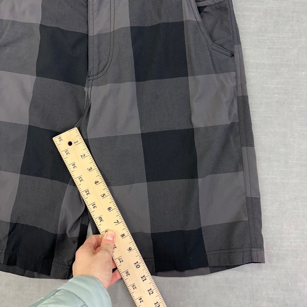 lululemon athletica Charcoal and Black Plaid Athletic Shorts - Picture 6 of 8